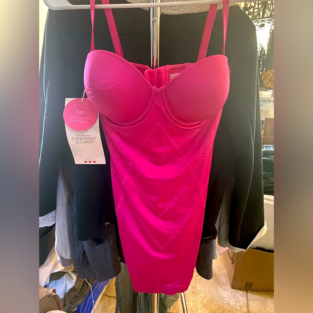 Victorias Secret Barbie pink body shaping slip dress NWT-💗
